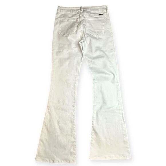 KANCAN Women’s White Mid-Rise Flare Jeans Size 7 / 27 Style #KC8102WT - Picture 4 of 8